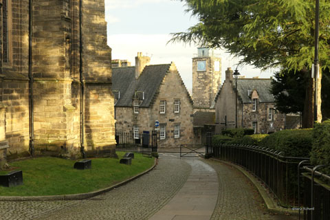 Stirling Old Town, with Holy Rude on the left